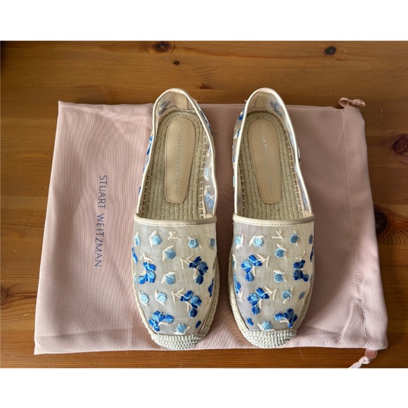 Stuart Weitzman Floral Mesh Espadrilles – Brand New with Dust Bag - Picture 8 of 15